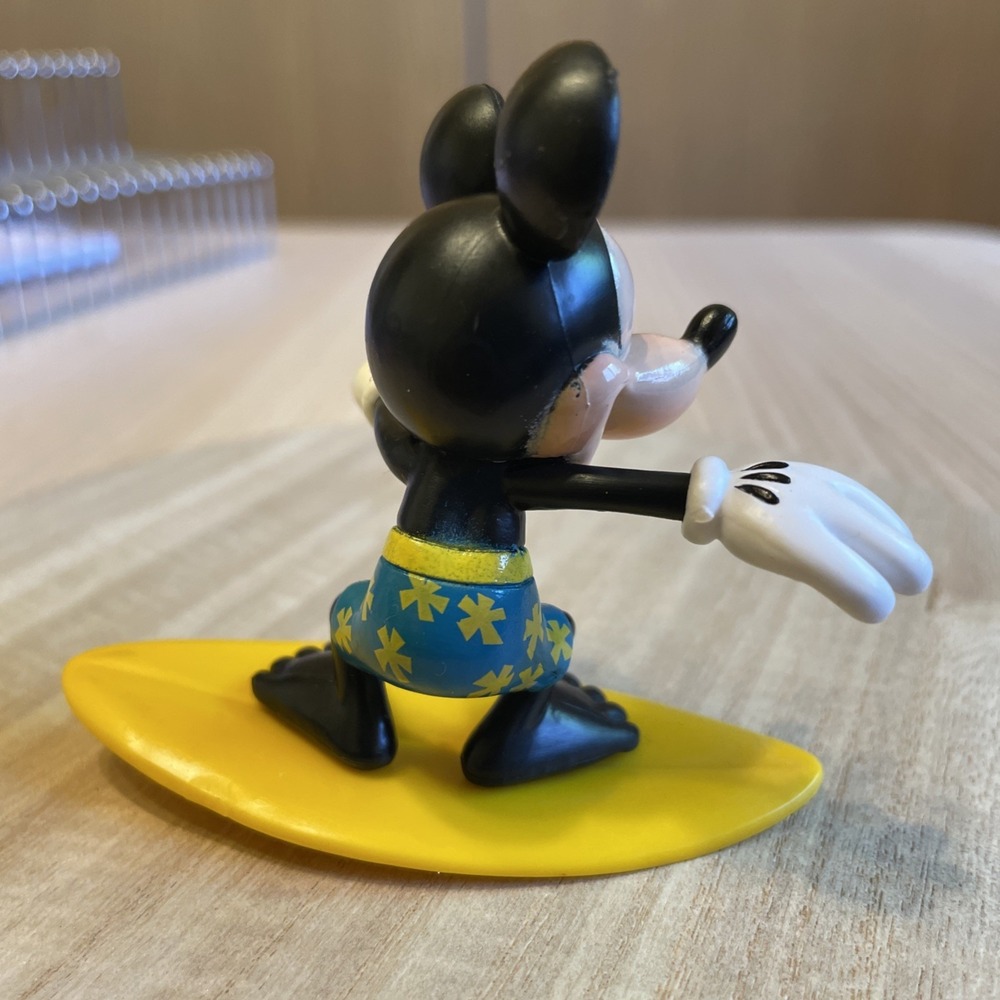 Mickey Mouse on Surf Board 3" Plastic Figure or‎ Cake Topper Disney Decopac Inc - Picture 3 of 5